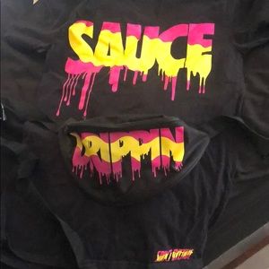 Sauce shirt with a drippin fannypack
